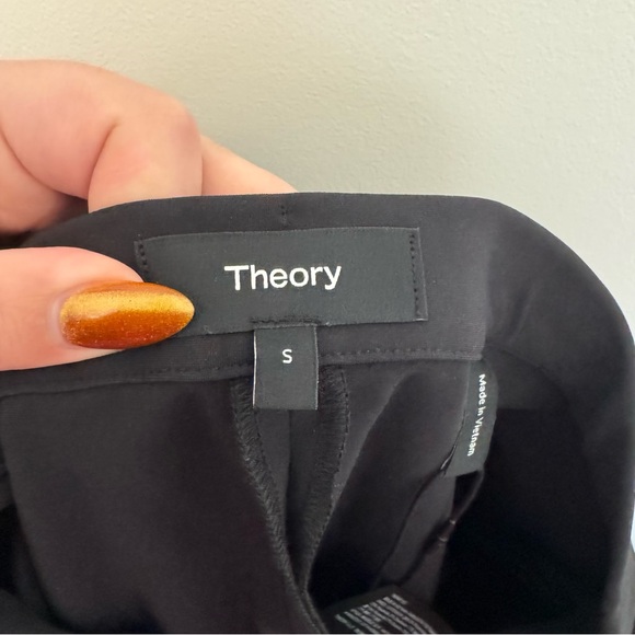 Theory Precision Ponte High-Waisted Flare Dress Pants Black - Picture 4 of 6